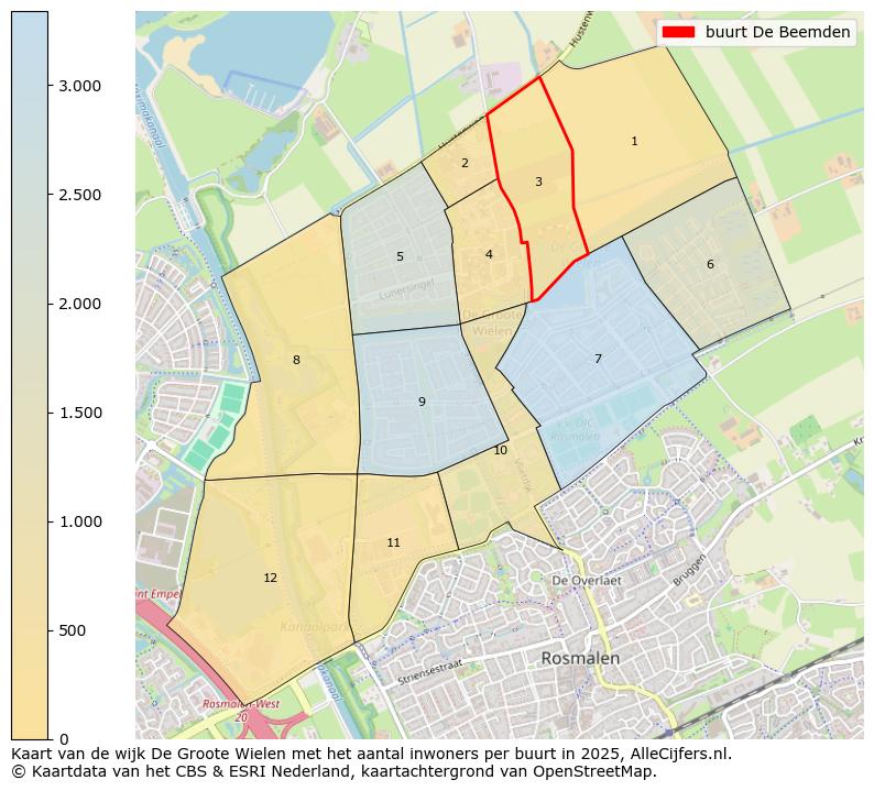 Afbeelding van de buurt De Beemden op de kaart.