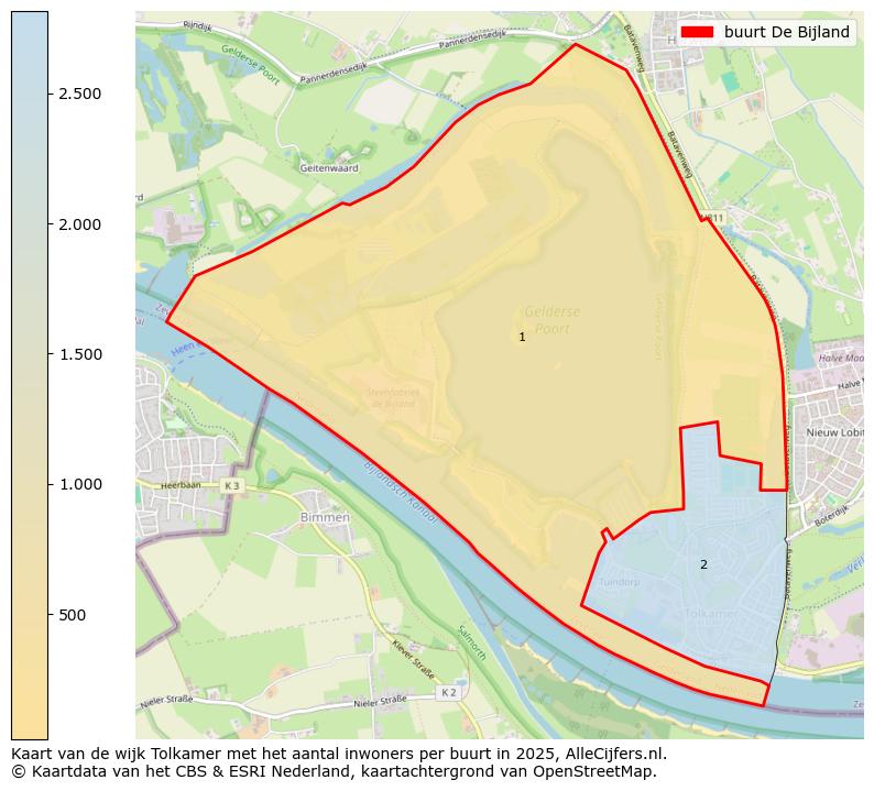 Afbeelding van de buurt De Bijland op de kaart.