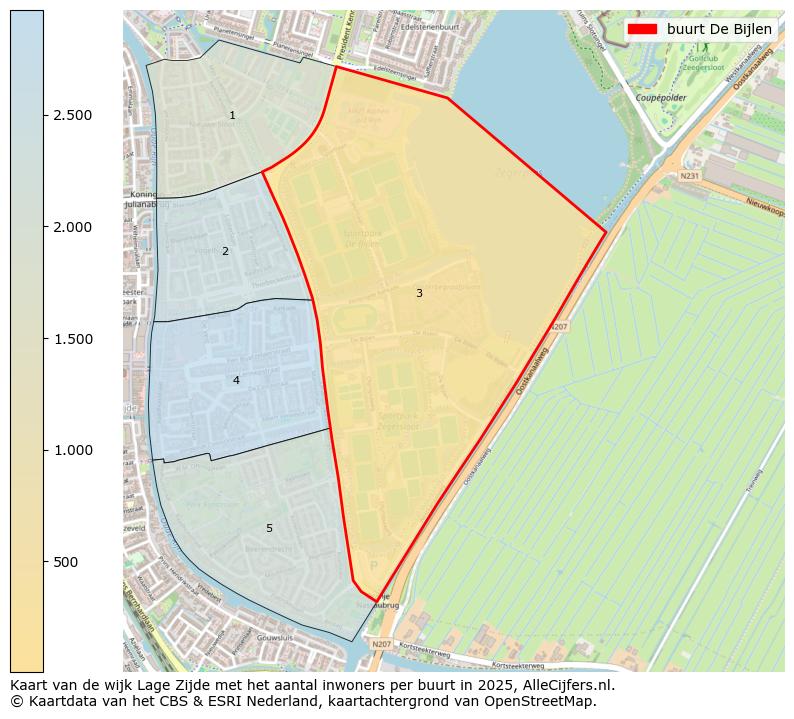 Afbeelding van de buurt De Bijlen op de kaart.