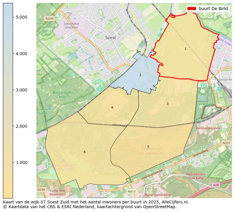 Afbeelding van de buurt De Birkt op de kaart.