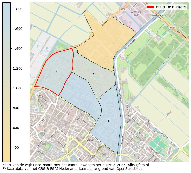 Afbeelding van de buurt De Blinkerd op de kaart.