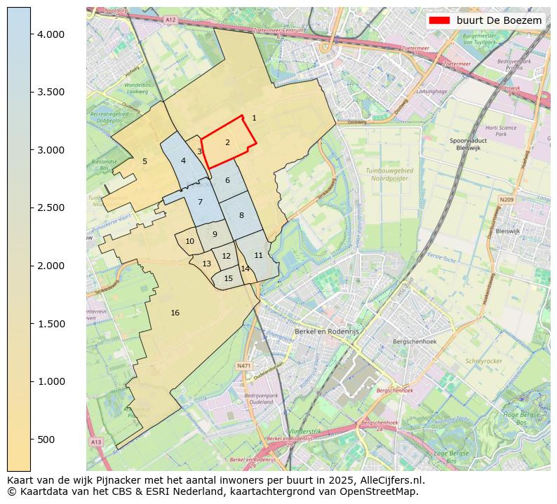Afbeelding van de buurt De Boezem op de kaart.