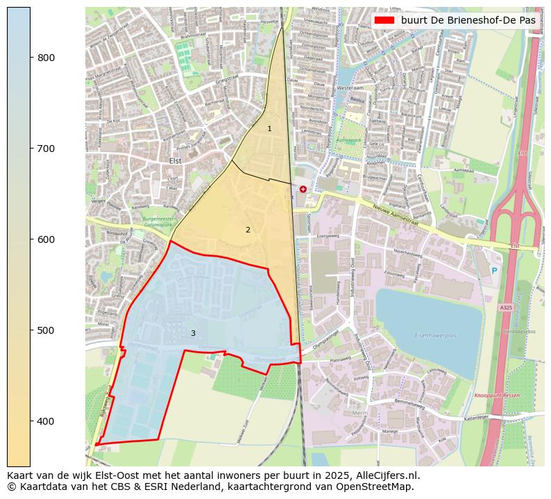 Afbeelding van de buurt De Brieneshof-De Pas op de kaart.