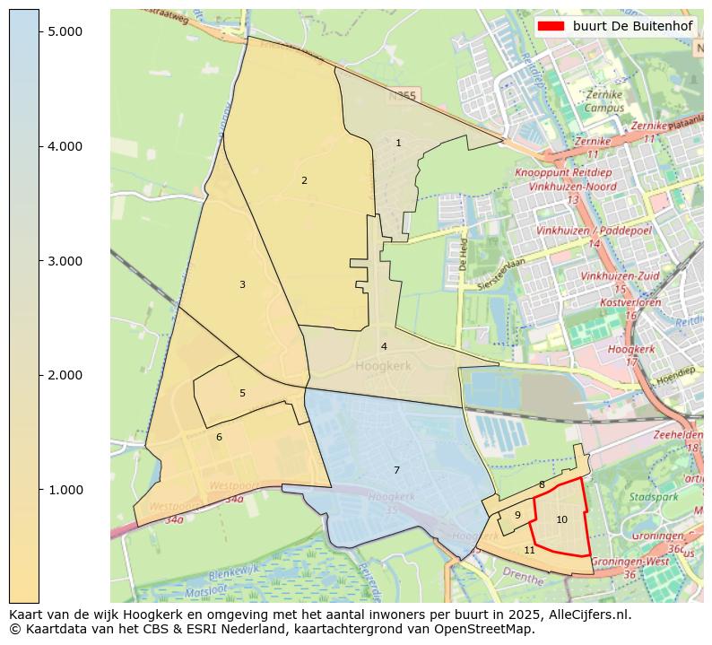 Afbeelding van de buurt De Buitenhof op de kaart.