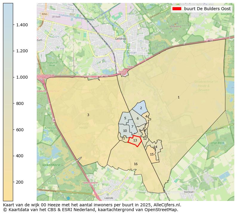 Afbeelding van de buurt De Bulders Oost op de kaart.
