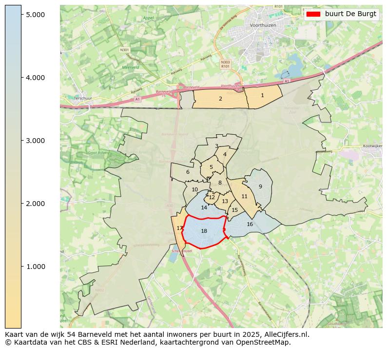 Afbeelding van de buurt De Burgt op de kaart.