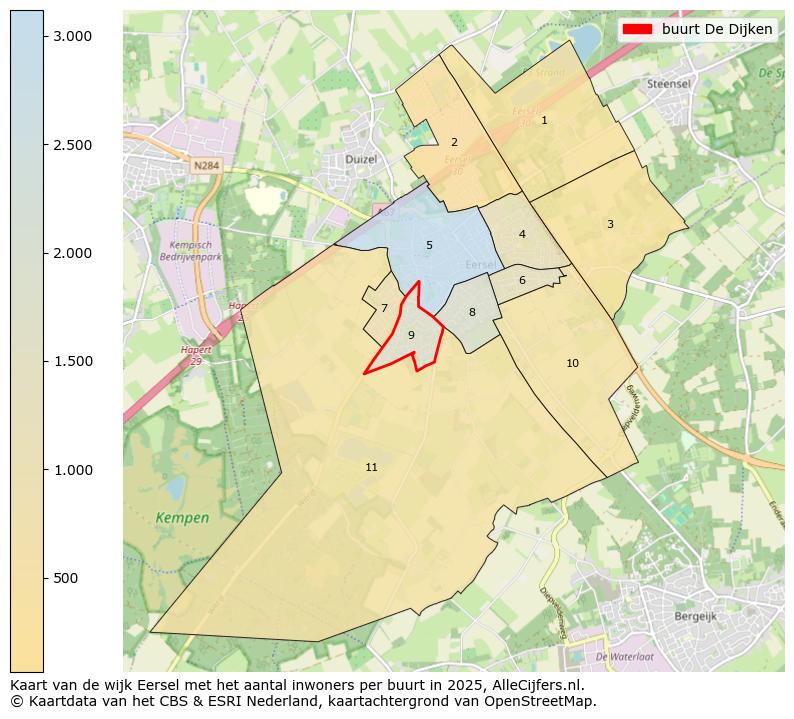 Afbeelding van de buurt De Dijken op de kaart.