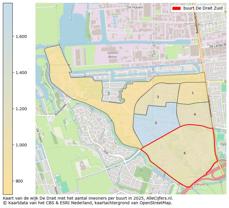 Afbeelding van de buurt De Drait Zuid op de kaart.