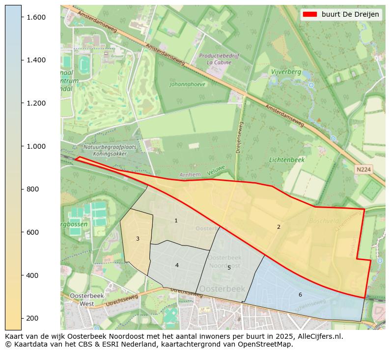 Afbeelding van de buurt De Dreijen op de kaart.