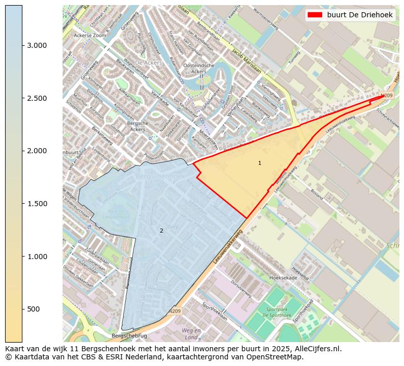 Afbeelding van de buurt De Driehoek op de kaart.
