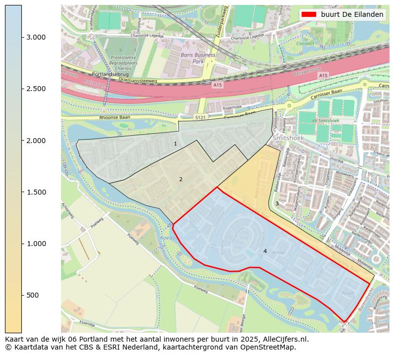 Afbeelding van de buurt De Eilanden op de kaart.