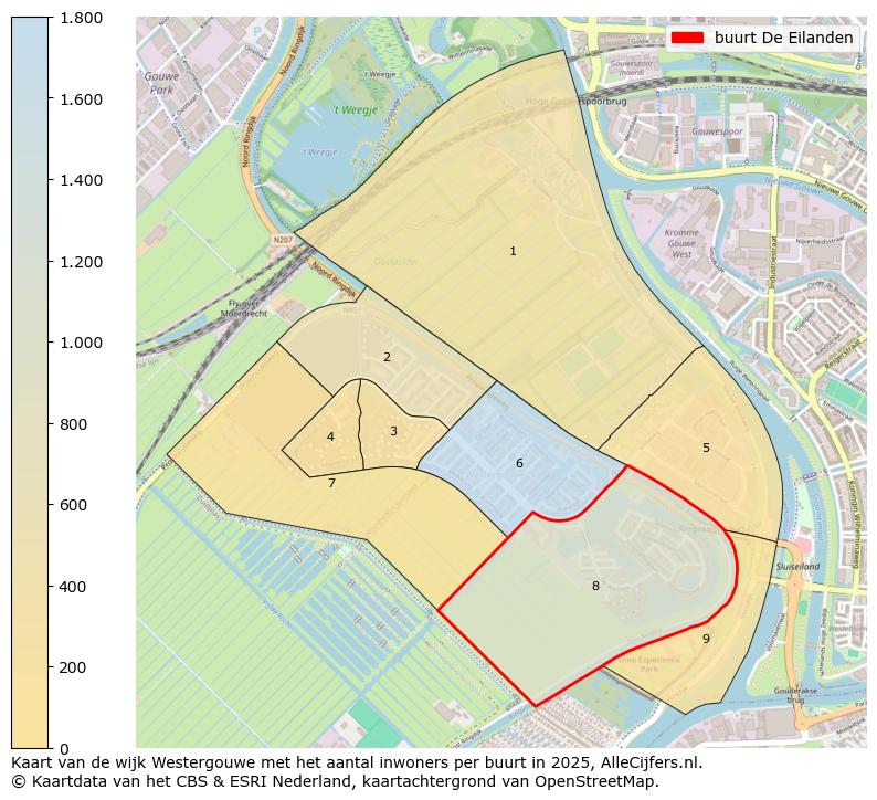 Afbeelding van de buurt De Eilanden op de kaart.