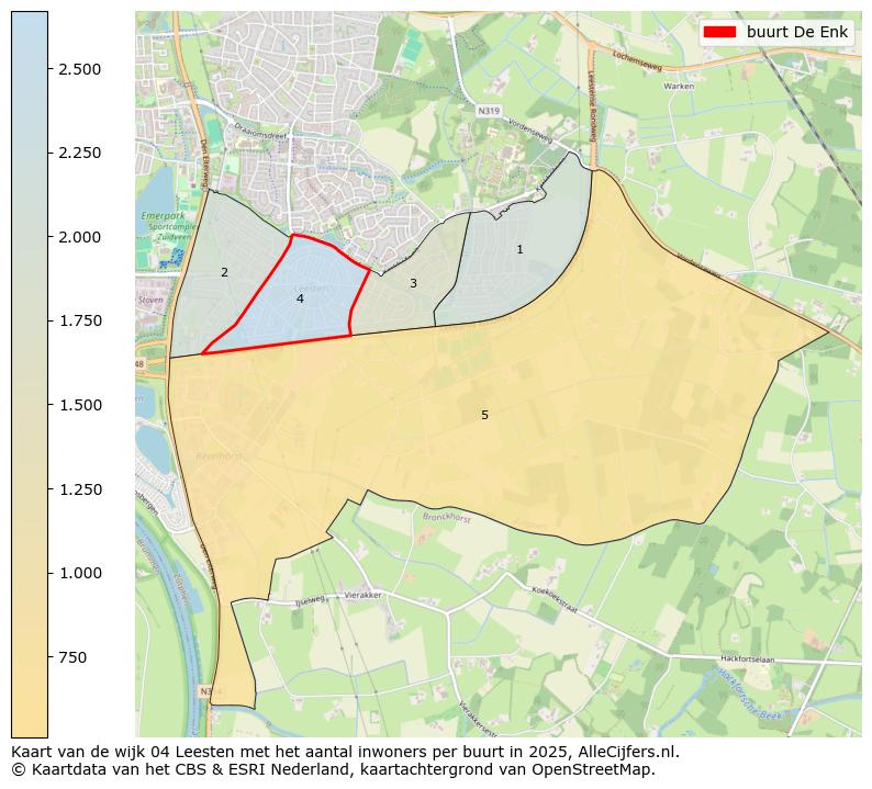 Afbeelding van de buurt De Enk op de kaart.