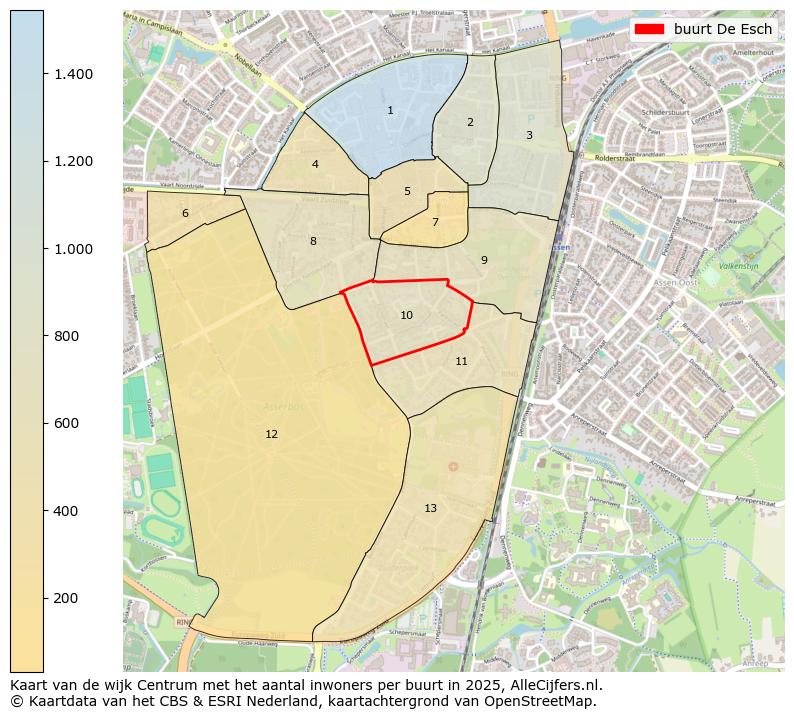 Afbeelding van de buurt De Esch op de kaart.