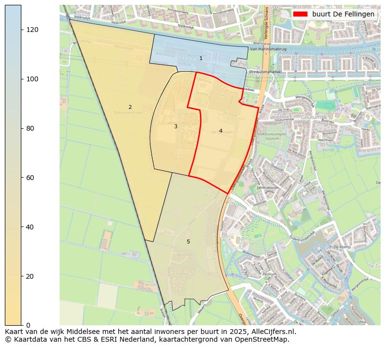 Afbeelding van de buurt De Fellingen op de kaart.