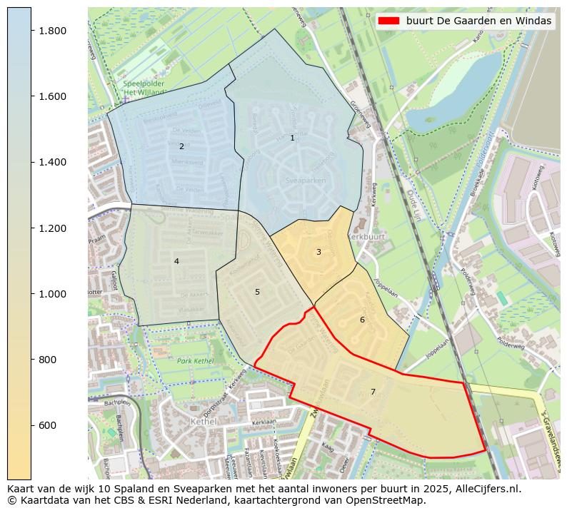 Afbeelding van de buurt De Gaarden en Windas op de kaart.