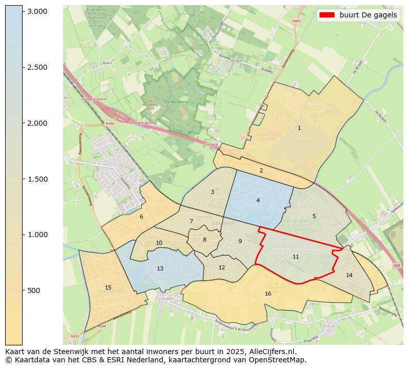Afbeelding van de buurt De gagels op de kaart.
