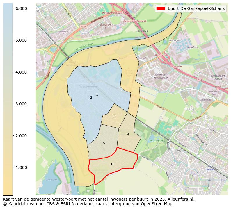 Afbeelding van de buurt De Ganzepoel-Schans op de kaart.