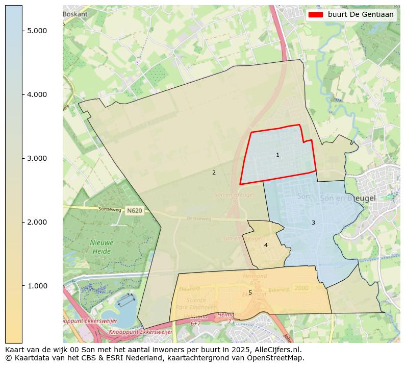 Afbeelding van de buurt De Gentiaan op de kaart.