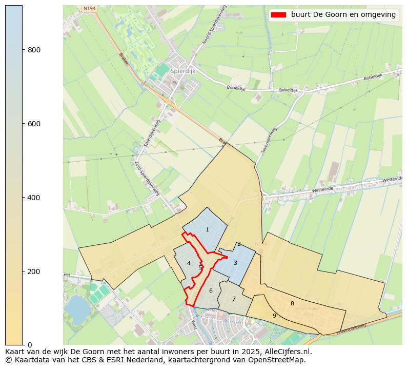 Afbeelding van de buurt De Goorn en omgeving op de kaart.