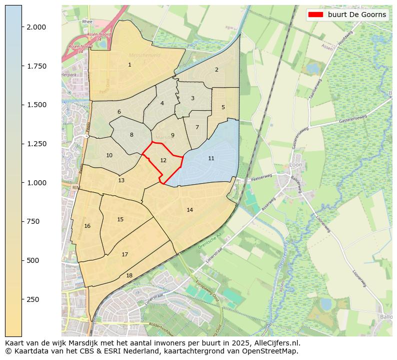 Afbeelding van de buurt De Goorns op de kaart.