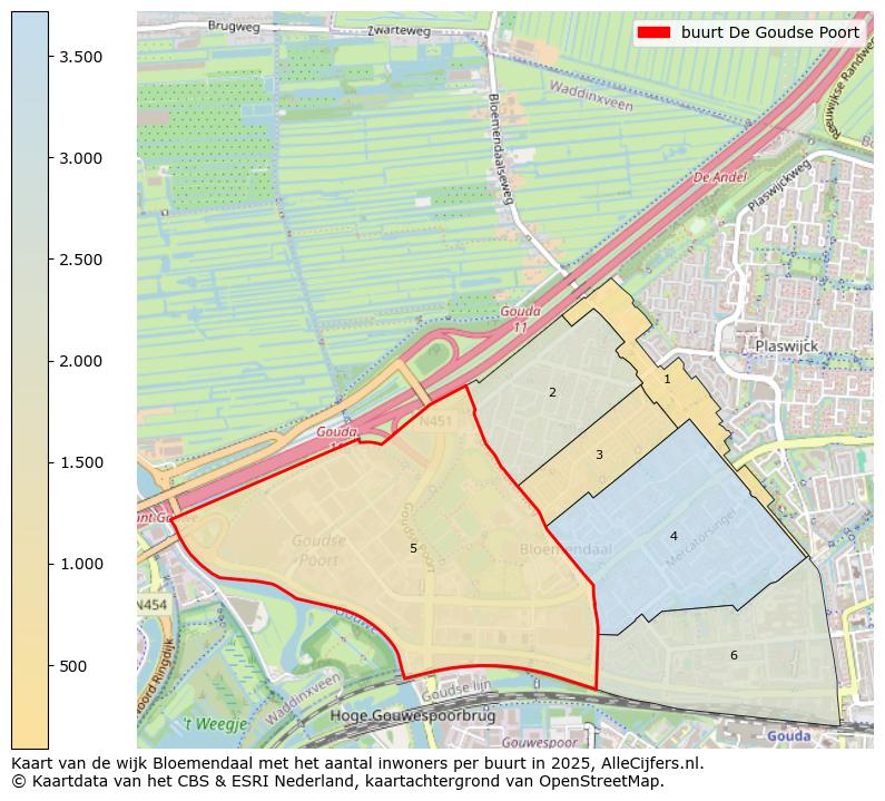 Afbeelding van de buurt De Goudse Poort op de kaart.