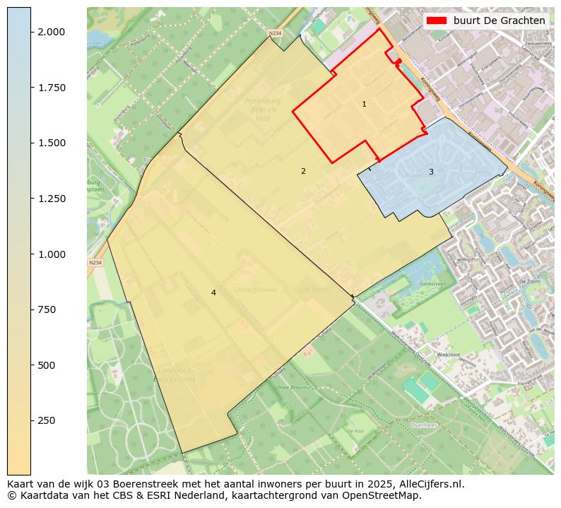 Afbeelding van de buurt De Grachten op de kaart.