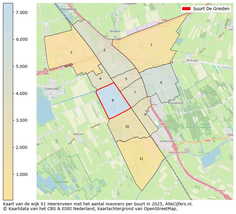 Afbeelding van de buurt De Greiden op de kaart.