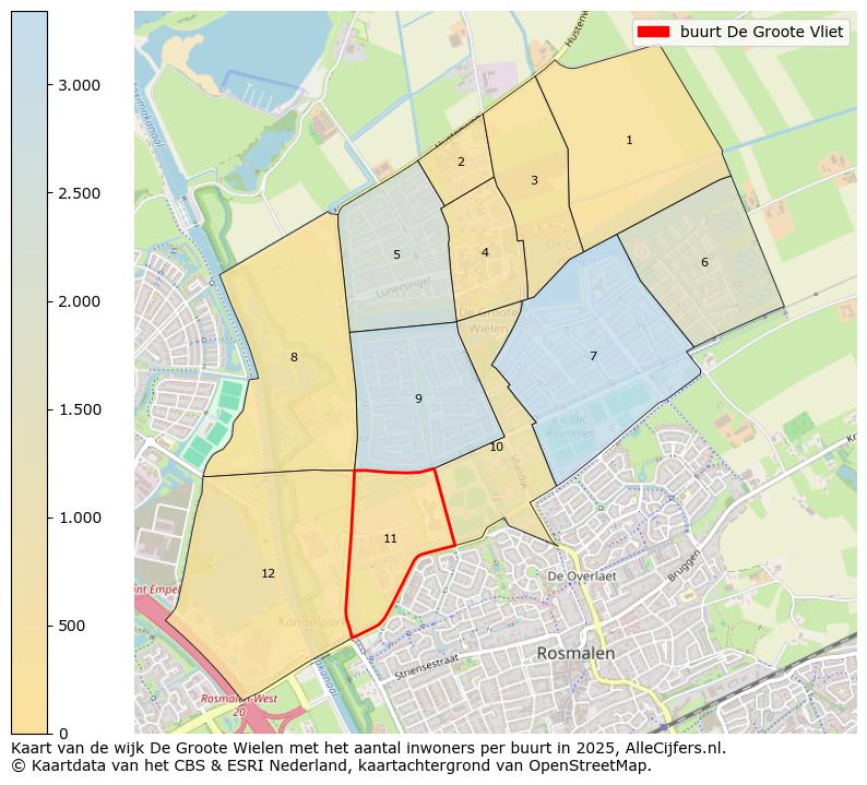 Afbeelding van de buurt De Groote Vliet op de kaart.