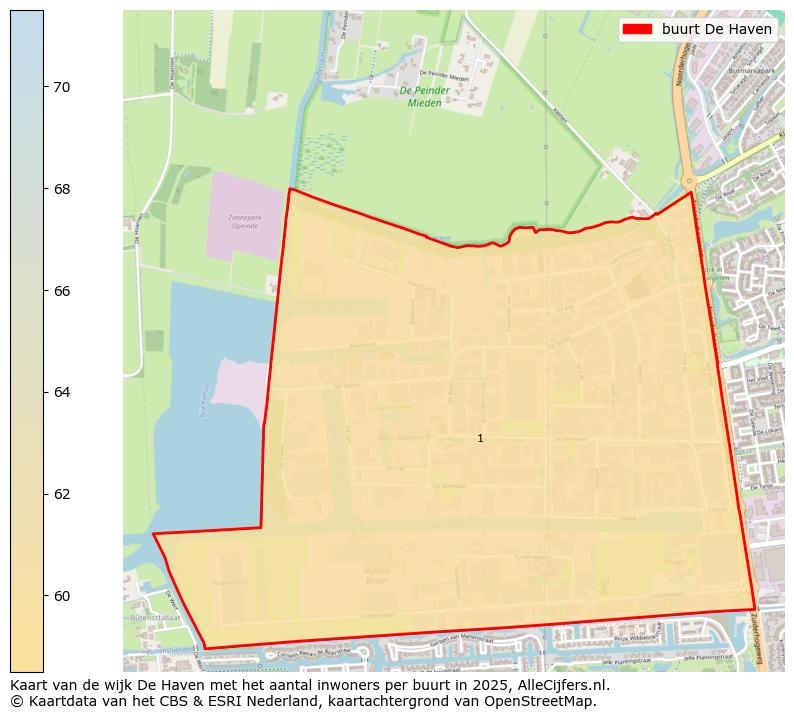 Afbeelding van de buurt De Haven op de kaart.
