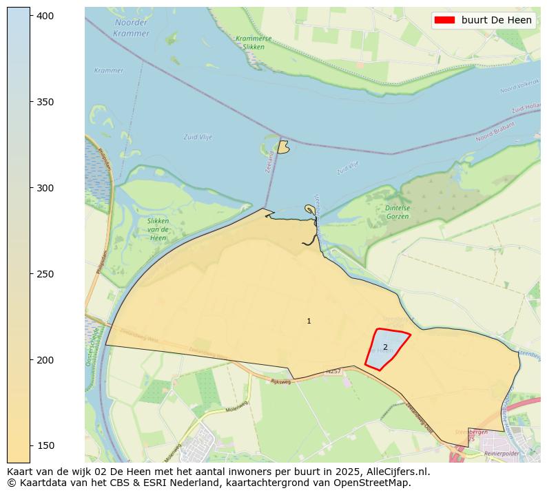 Afbeelding van de buurt De Heen op de kaart.