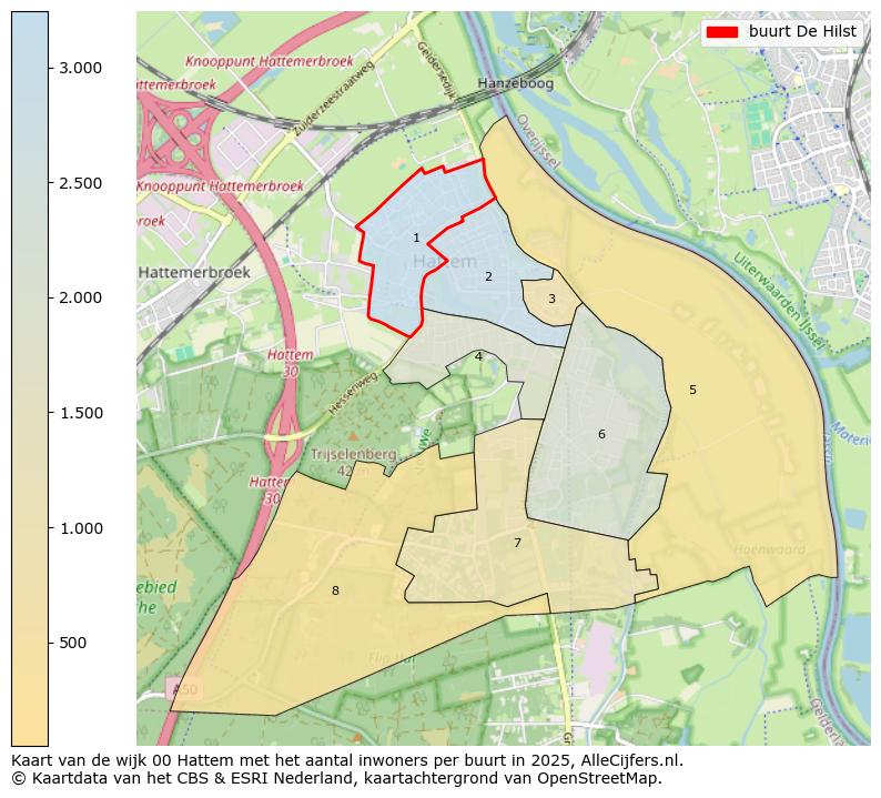 Afbeelding van de buurt De Hilst op de kaart.