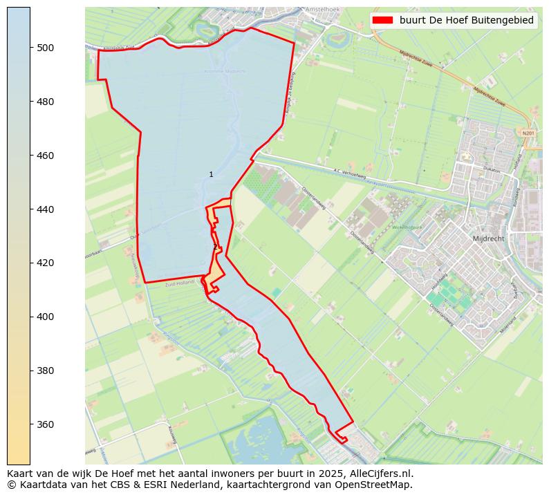 Afbeelding van de buurt De Hoef Buitengebied op de kaart.