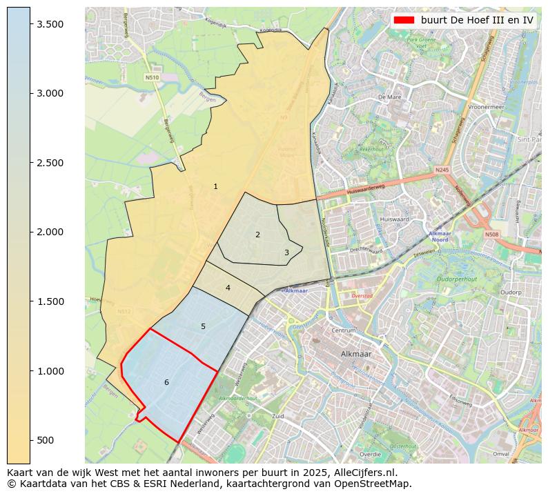 Afbeelding van de buurt De Hoef III en IV op de kaart.