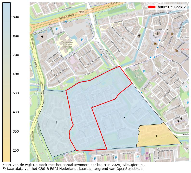 Afbeelding van de buurt De Hoek-2 op de kaart.