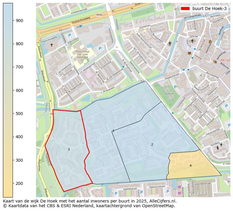 Afbeelding van de buurt De Hoek-3 op de kaart.