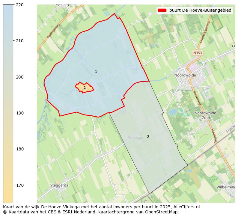 Afbeelding van de buurt De Hoeve-Buitengebied op de kaart.