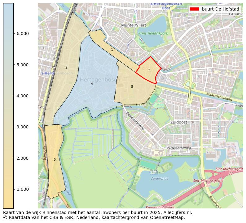 Afbeelding van de buurt De Hofstad op de kaart.