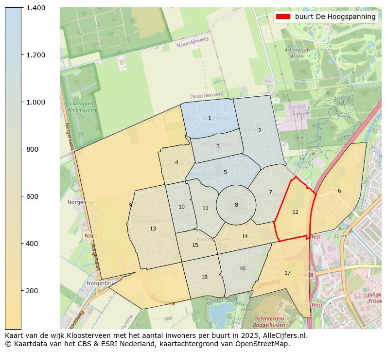 Afbeelding van de buurt De Hoogspanning op de kaart.