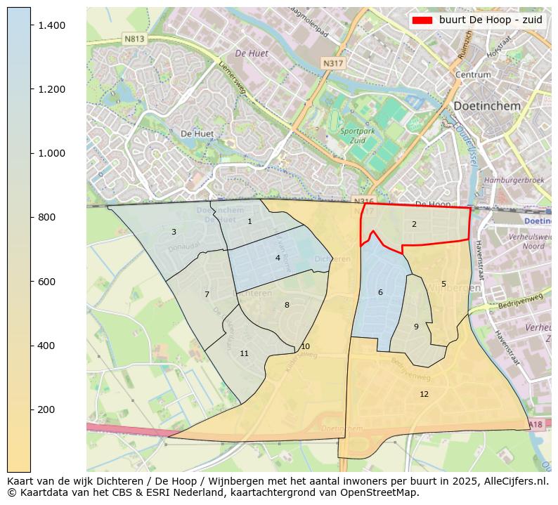 Afbeelding van de buurt De Hoop - zuid op de kaart.