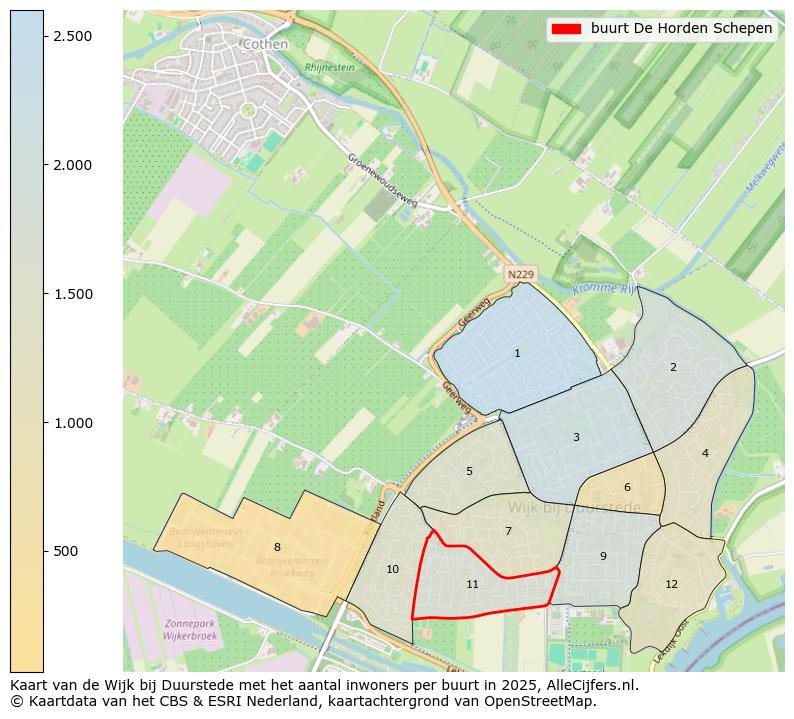 Afbeelding van de buurt De Horden Schepen op de kaart.