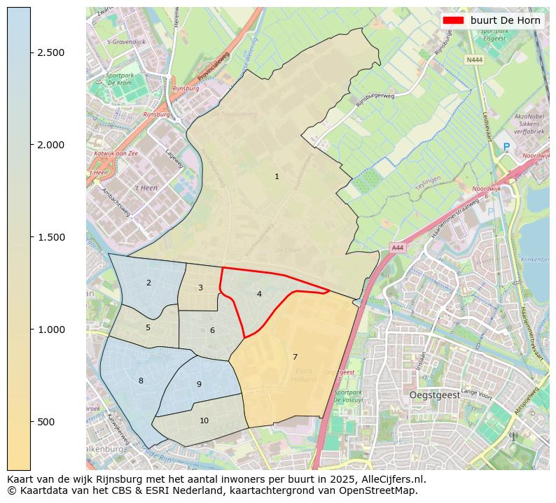 Afbeelding van de buurt De Horn op de kaart.