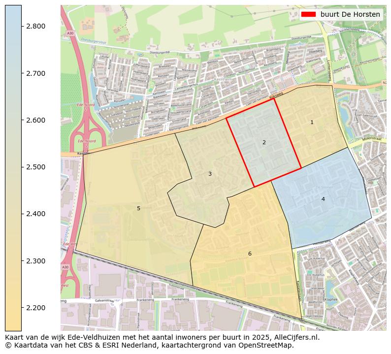 Afbeelding van de buurt De Horsten op de kaart.