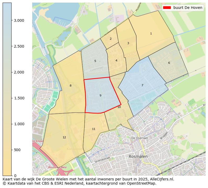 Afbeelding van de buurt De Hoven op de kaart.