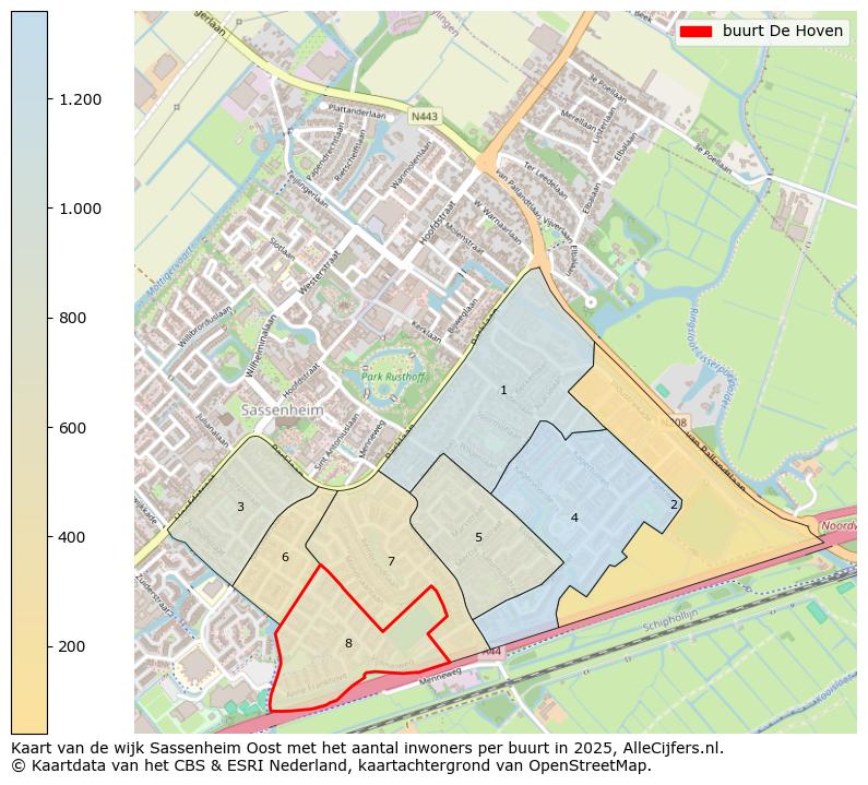 Afbeelding van de buurt De Hoven op de kaart.