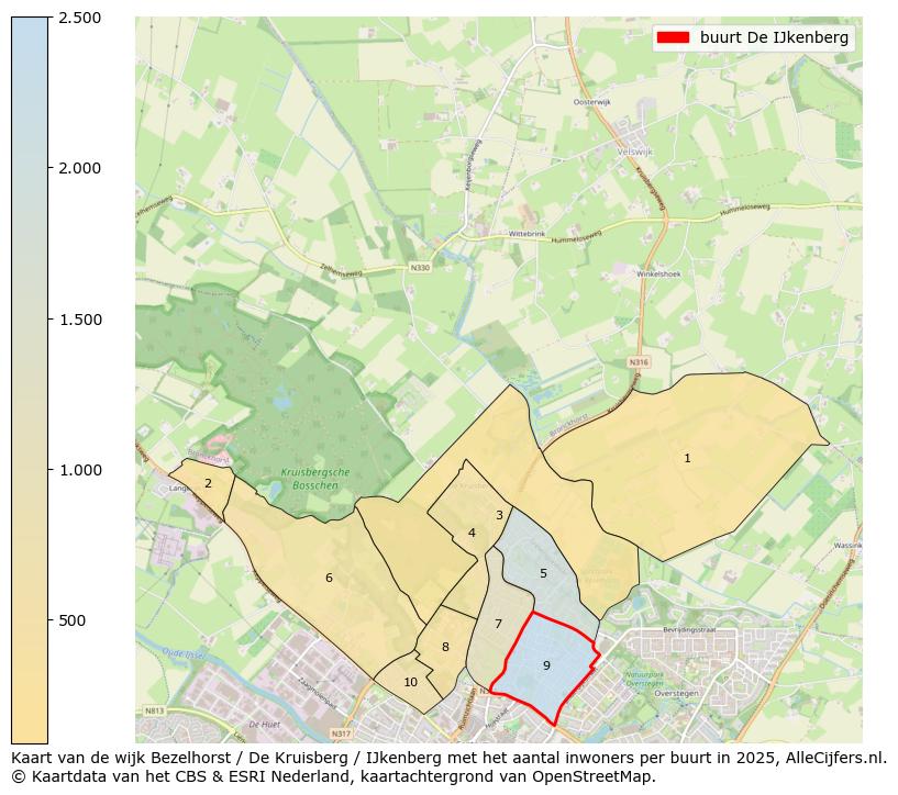 Afbeelding van de buurt De IJkenberg op de kaart.
