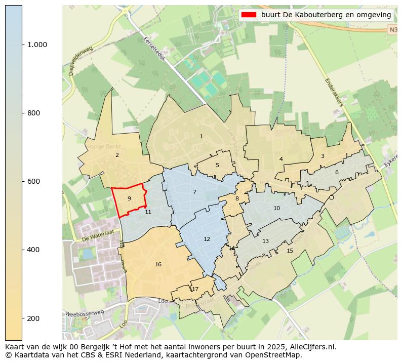 Afbeelding van de buurt De Kabouterberg en omgeving op de kaart.