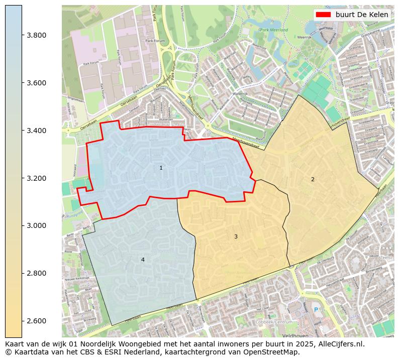 Afbeelding van de buurt De Kelen op de kaart.