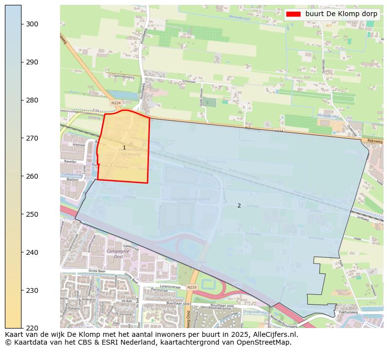 Afbeelding van de buurt De Klomp dorp op de kaart.