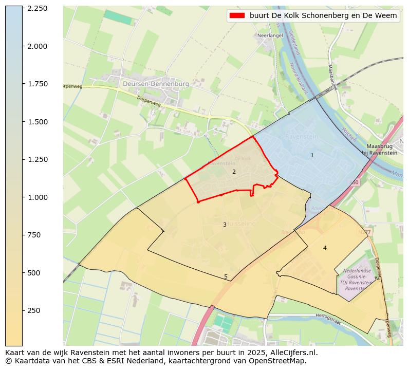 Afbeelding van de buurt De Kolk Schonenberg en De Weem op de kaart.